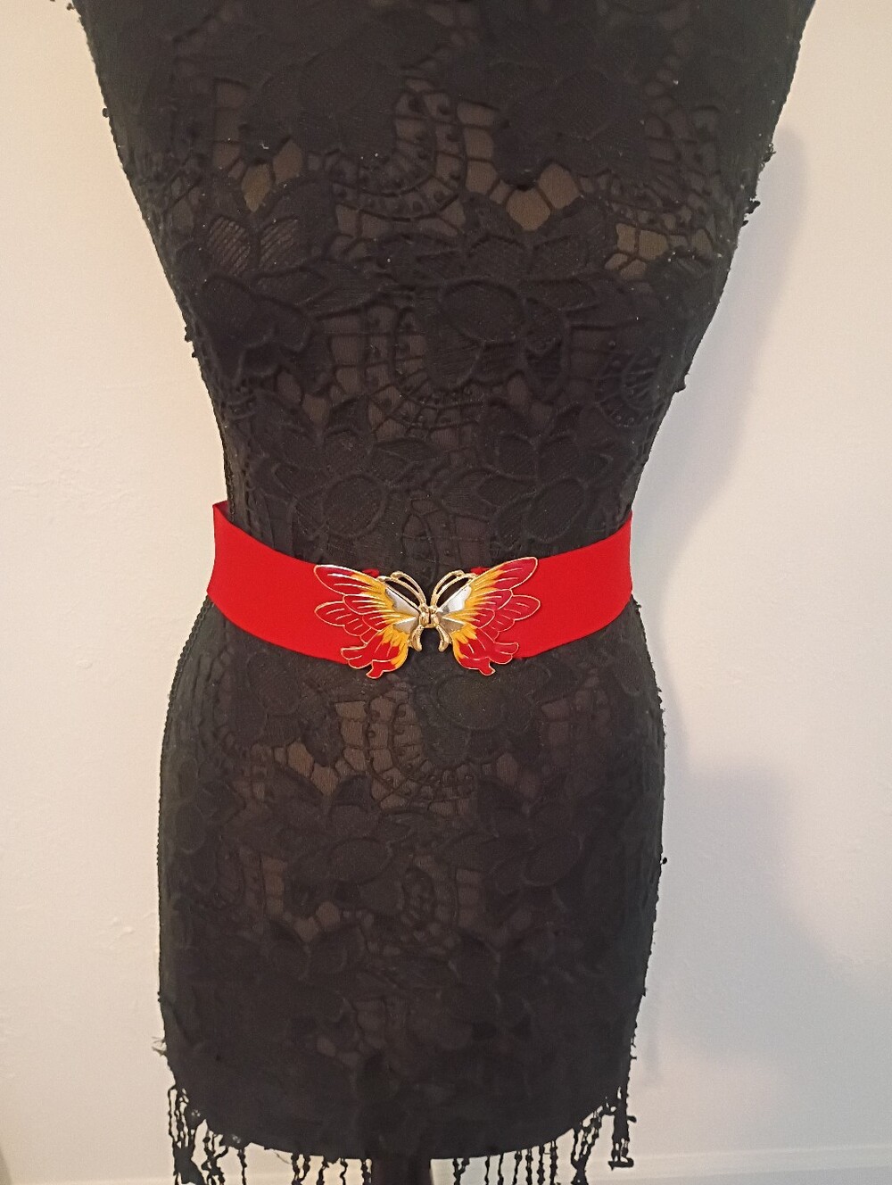 Vintage Red Belt 1970's- 1980's